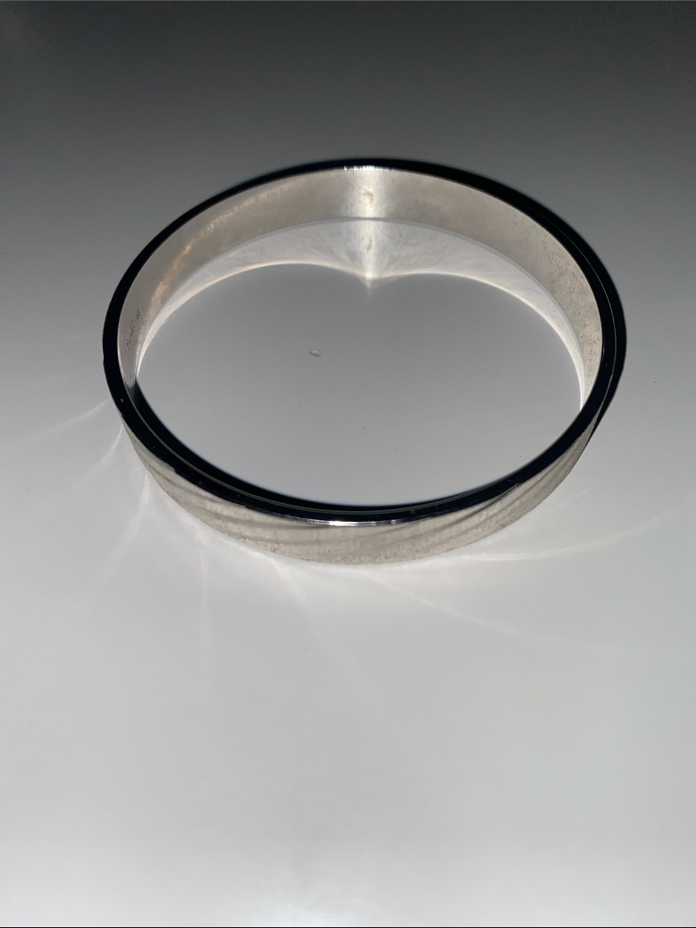 Monet Silver Tone Bangle Bracelet